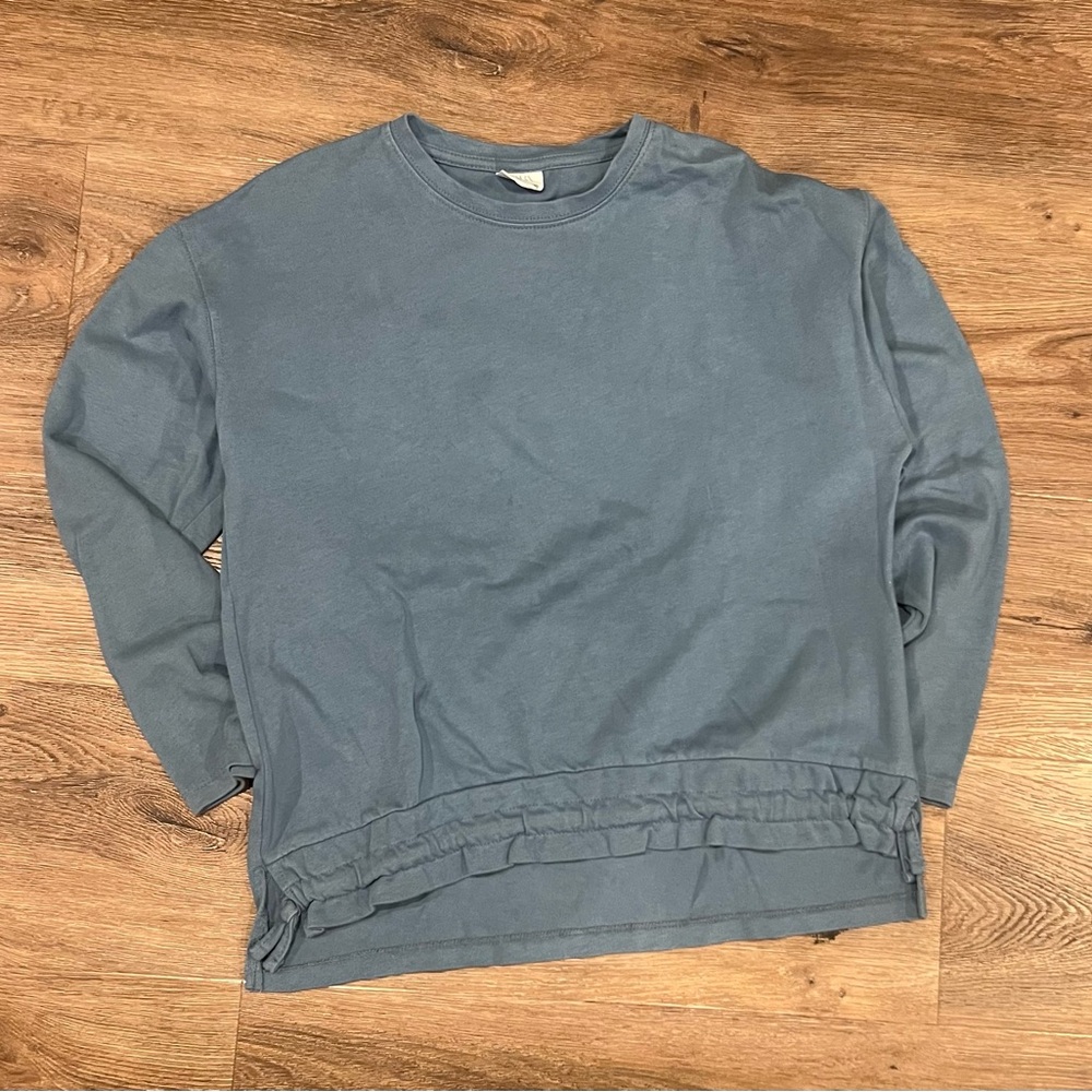 Zara Slate Blue long sleeve shirt - size 10/12